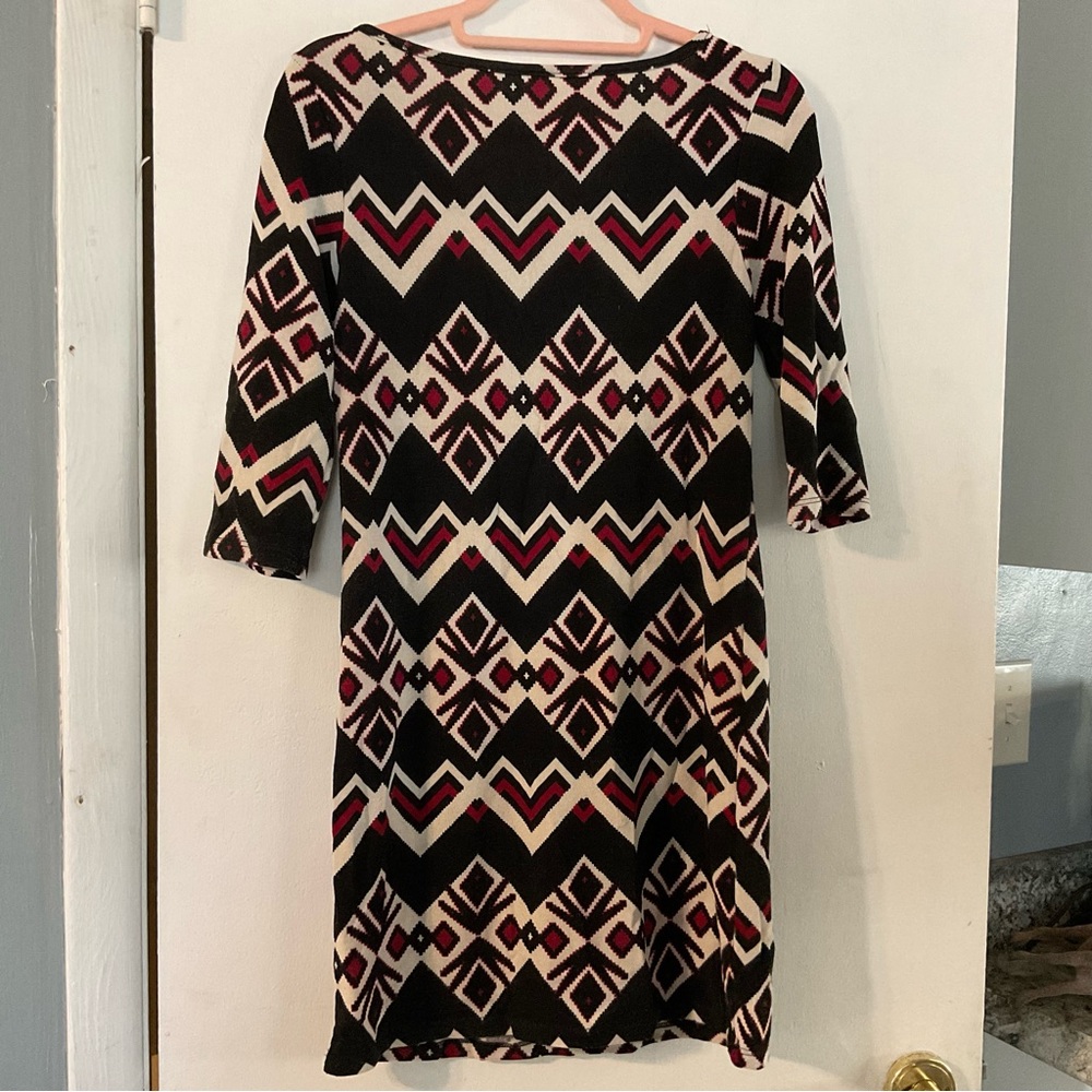 Pink Blush Maternity Aztec Style Short Sleeve Shirt Sz Med - Picture 4 of 7